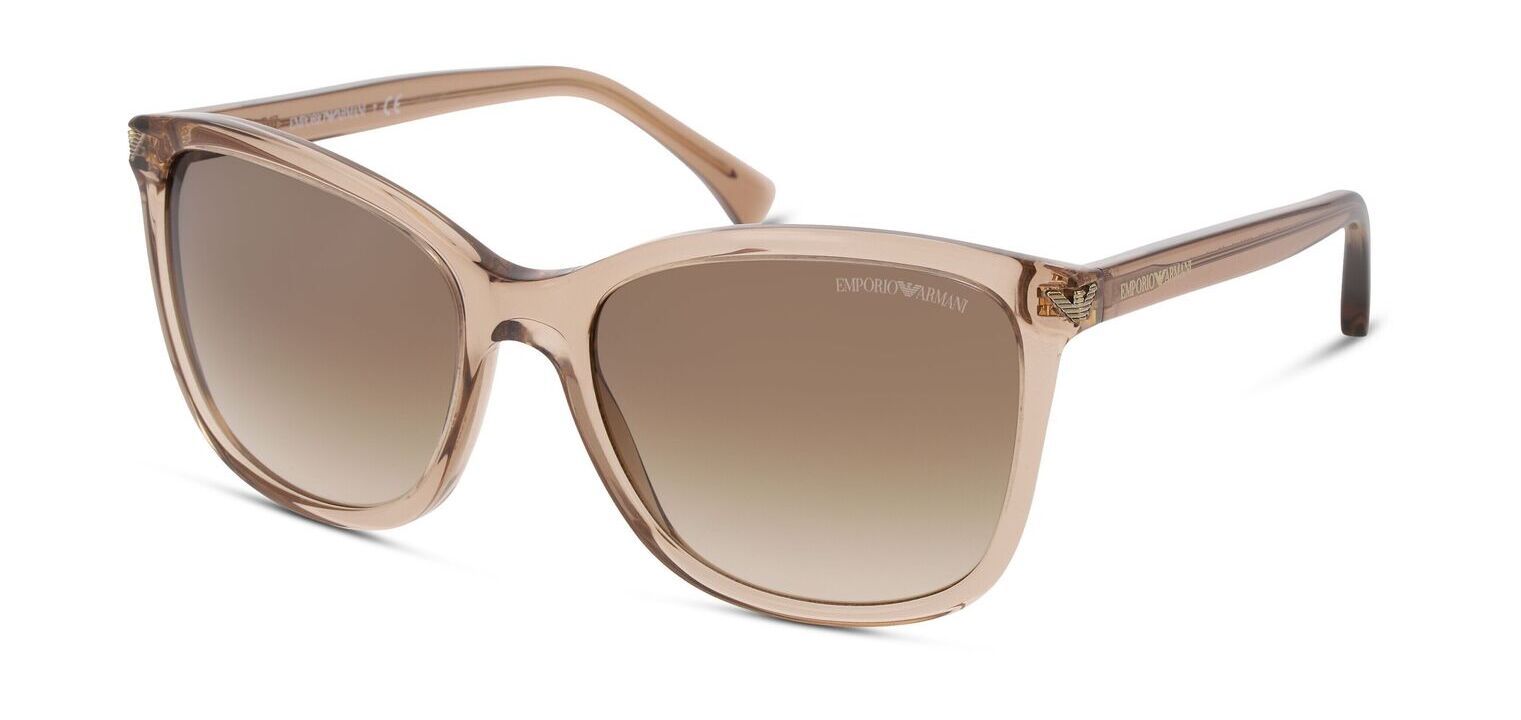 Emporio Armani Rechteckig Sonnenbrillen 0EA4060 Beige für Damen