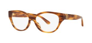 Tory Burch Schmetterling Brillen 0TY2123U Havana für Damen