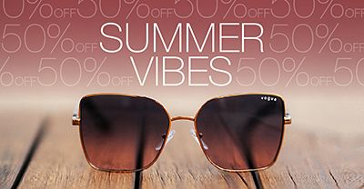 Sale 50% off a wide range of sunglasses
